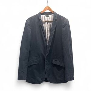 Armani Exchange | Men’s Black Stripped Blazer with Black Button | 36R